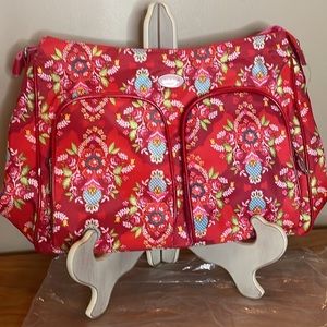 NIP Beautiful Red Print Oilily Messenger Bag